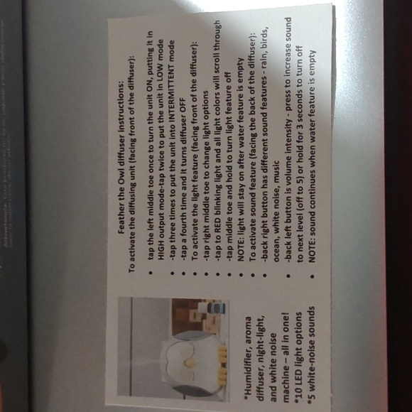 Young Living Feather Baby Kids Child Diffuser white noise sound night li… - Picture 3 of 5